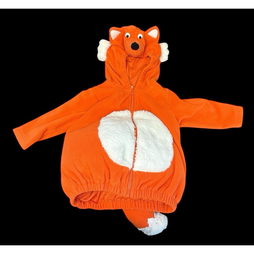 Carter's 12 Months Baby Fox Forest Friend Plush Halloween Costume Zip Up Hoodie